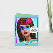 Grußkarte Feiertagskarte (Rückseite)