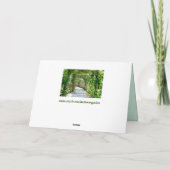 Grußkarte Feiertagskarte (Rückseite)