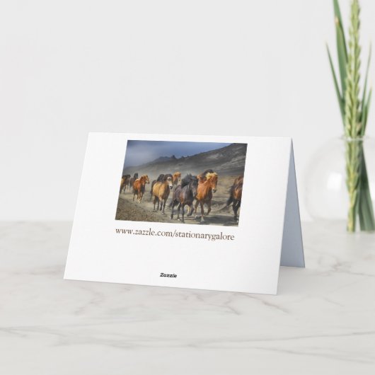 Grußkarte Feiertagskarte (Rückseite)