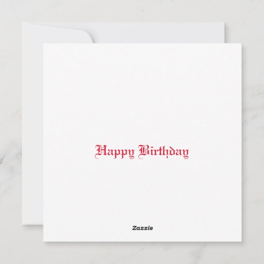 Grußkarte Feiertagskarte (Rückseite)