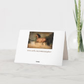 Grußkarte Feiertagskarte (Rückseite)