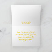 Grußkarte Feiertagskarte (Innenseite)