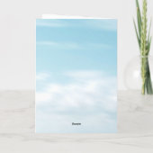 Grußkarte Feiertagskarte (Rückseite)