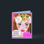 Grußkarte Feiertagskarte<br><div class="desc">Badgirlart</div>