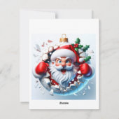 Grußkarte Feiertagskarte (Rückseite)