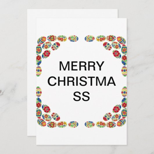 Grußkarte Feiertagskarte (Vorne/Hinten)