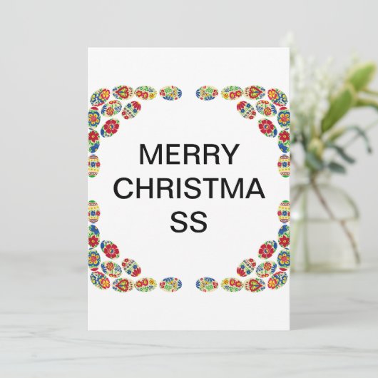 Grußkarte Feiertagskarte (Stehend Vorderseite)