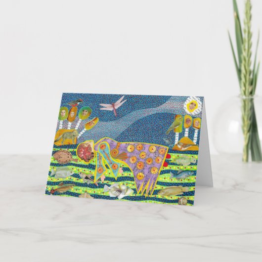 Grußkarte Feiertagskarte (Vorderseite)