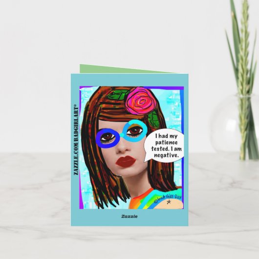 Grußkarte Feiertagskarte (Rückseite)