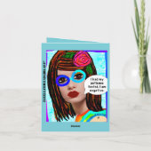 Grußkarte Feiertagskarte (Rückseite)