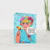 Grußkarte Feiertagskarte (Rückseite)