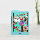 Grußkarte Feiertagskarte (Rückseite)