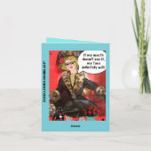 Grußkarte Feiertagskarte (Rückseite)