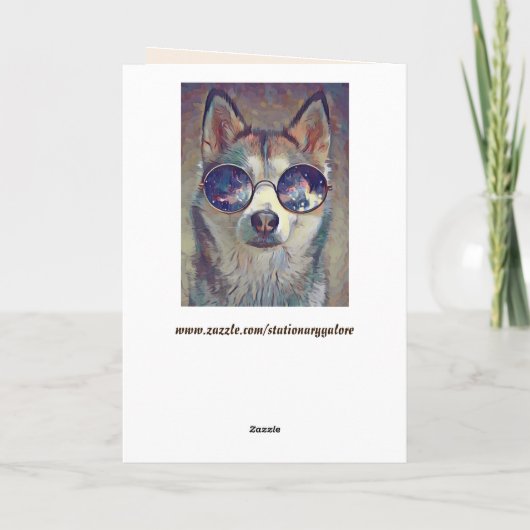 Grußkarte Feiertagskarte (Rückseite)