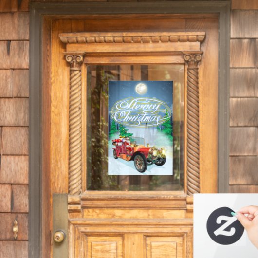 Grußkarte Fensteraufkleber (Haustür)