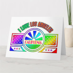 Grußkarte "Fest Los Angeles" Karte