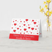 Grußkarte - Floating Hearts - 2. Jahrestag Karte (Gelbe Blume)