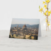 Grußkarte Florenz, Italien Karte (Gelbe Blume)