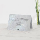 Grußkarte "Flügel der Freiheit" Karte (Rückseite)