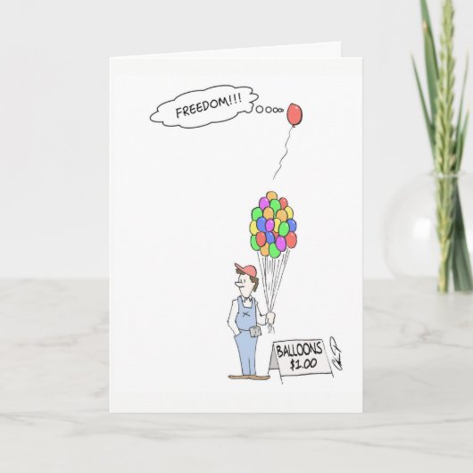 Grußkarte: Freiheit! Karte (Vorderseite)