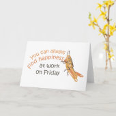 Grußkarte Freitag Karte (Gelbe Blume)