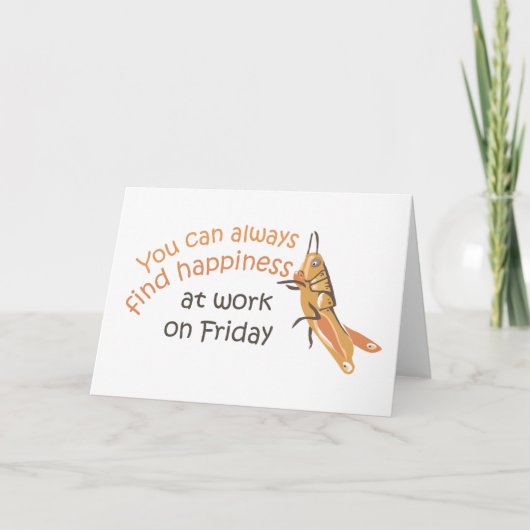 Grußkarte Freitag Karte (Vorderseite)