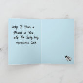 Grußkarte : Freund Dankeskarte (Innenseite)