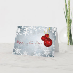 Grußkarte - Frohes Neues Jahr Feiertagskarte