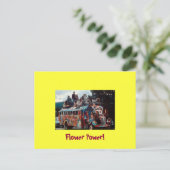 Grußkarte für 60 Hippies Postkarte (Stehend Vorderseite)