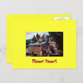 Grußkarte für 60 Hippies Postkarte (Vorne/Hinten)