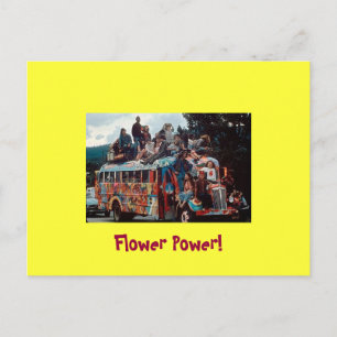 Grußkarte für 60 Hippies Postkarte
