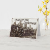 Grußkarte für Abenteuer Karte (Gelbe Blume)