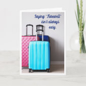 Grußkarte für Abschiedsnachrichten Karte (Vorderseite)