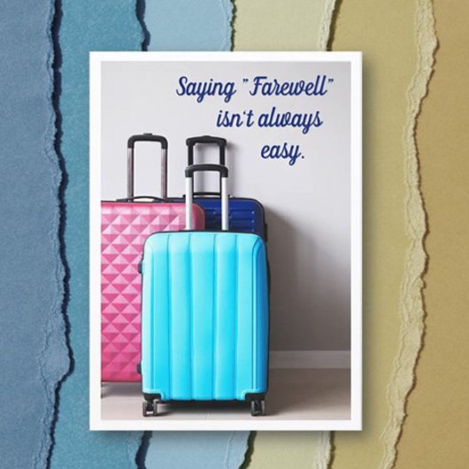 Grußkarte für Abschiedsnachrichten Karte