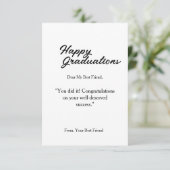 Grußkarte für Abschluss Dankeskarte (Stehend Vorderseite)