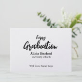 Grußkarte für Abschluss Dankeskarte (Stehend Vorderseite)