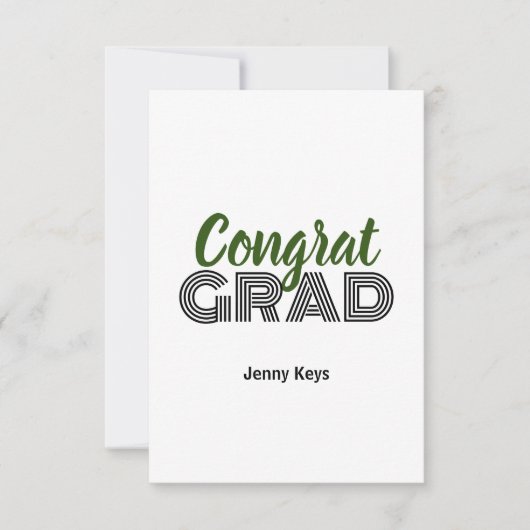 Grußkarte für Abschluss Dankeskarte (Vorderseite)