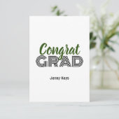 Grußkarte für Abschluss Dankeskarte (Stehend Vorderseite)