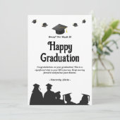 Grußkarte für Abschluss Feiertagskarte (Stehend Vorderseite)