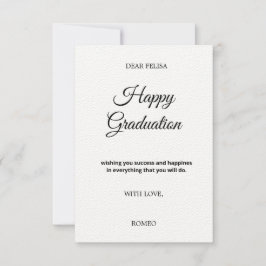 Grußkarte für ABSCHLUSS Karte