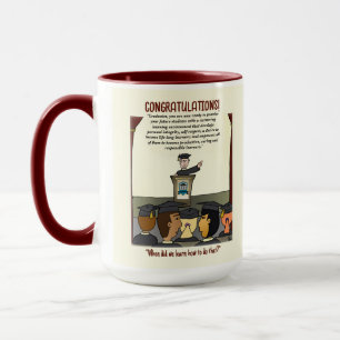 Grußkarte für Absolventen Tasse