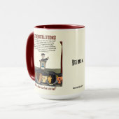 Grußkarte für Absolventen Tasse (Vorderseite Links)