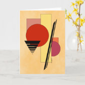 Grußkarte für abstrakte Formen Karte (Gelbe Blume)