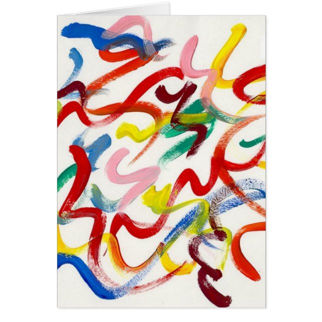 Grußkarte für abstrakte Kunst (Vorne)