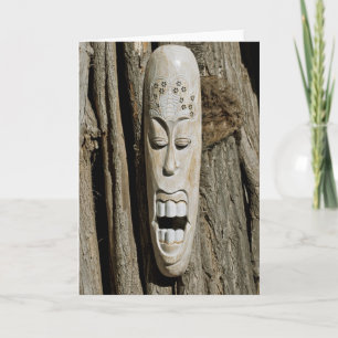 Grußkarte für Afrikanische Maske Karte