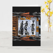 Grußkarte für afrikanische Stile Karte (Gelbe Blume)