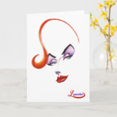 Grußkarte für alle Fälle (leer) Karte (Gelbe Blume)