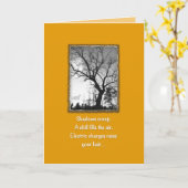 Grußkarte für alle Galgen- und Wraith-Hinterhöfe Karte (Gelbe Blume)