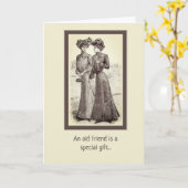 Grußkarte für alte Freunde Karte (Gelbe Blume)