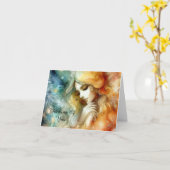 Grußkarte für Angel-Gesicht Karte (Gelbe Blume)